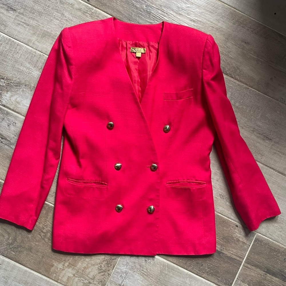 Robinsons Scarlet Red Double-Breasted Blazer